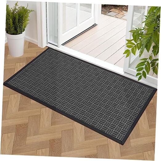 Front Door Mat, Heavy Duty Durable Welcome Mat for Outdoor Indoor, Dirt