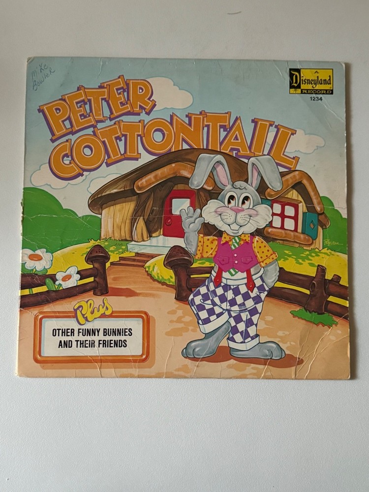 Disneyland Record 1234 Peter Cottontail Other Funny Bunnies Friends VG Cleaned