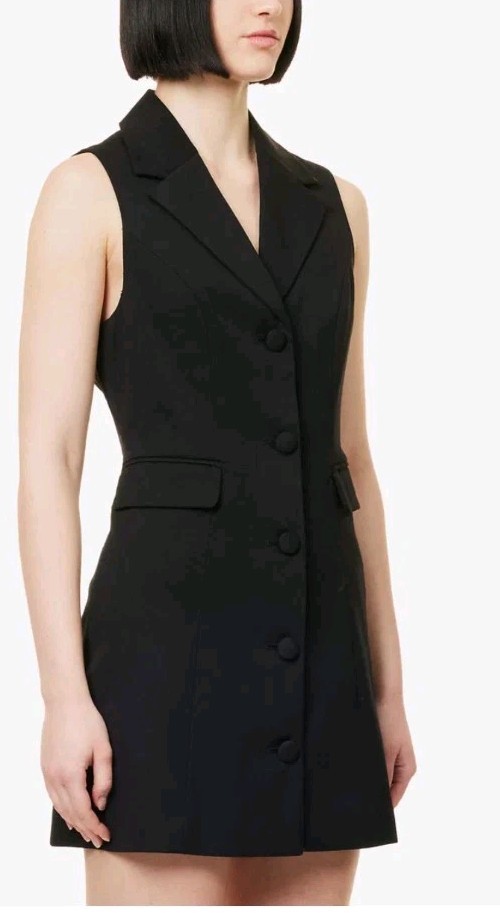 Reformation 6 Acelynn Slim-Fit Stretch-Woven Mini Dress