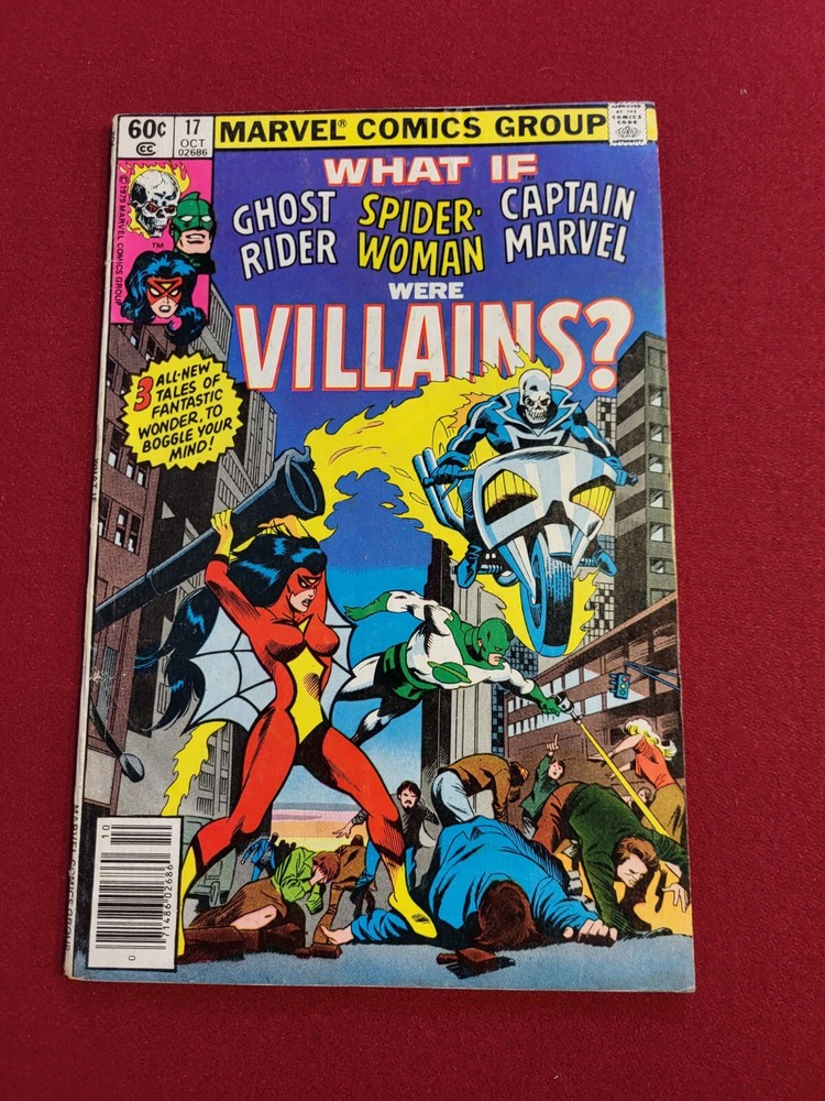 Marvel What If #17 Oct 1979 F/VF Ghost Rider Spider-Woman Captain Marvel