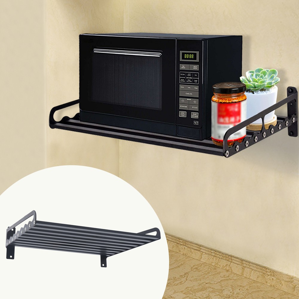 Wall Mount 20x15.6 Inch Microwave Bracket Kitchen Storage Shelf Holder  