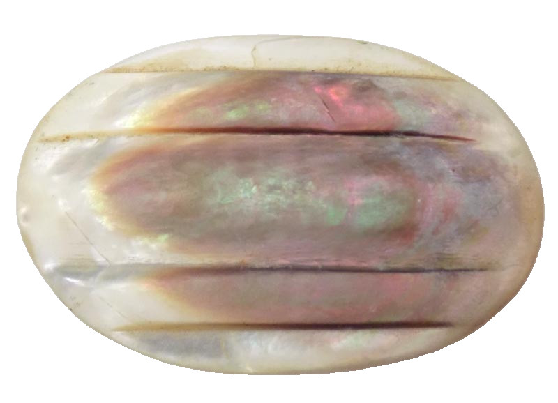 Antique Mother of Pearl oval Brooch 