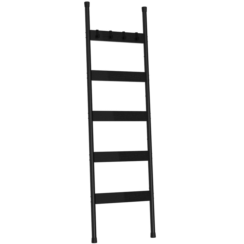 Blanket Rack Towel Rack Holder with Hooks Blanket Ladders Wall Leaning Metal ...