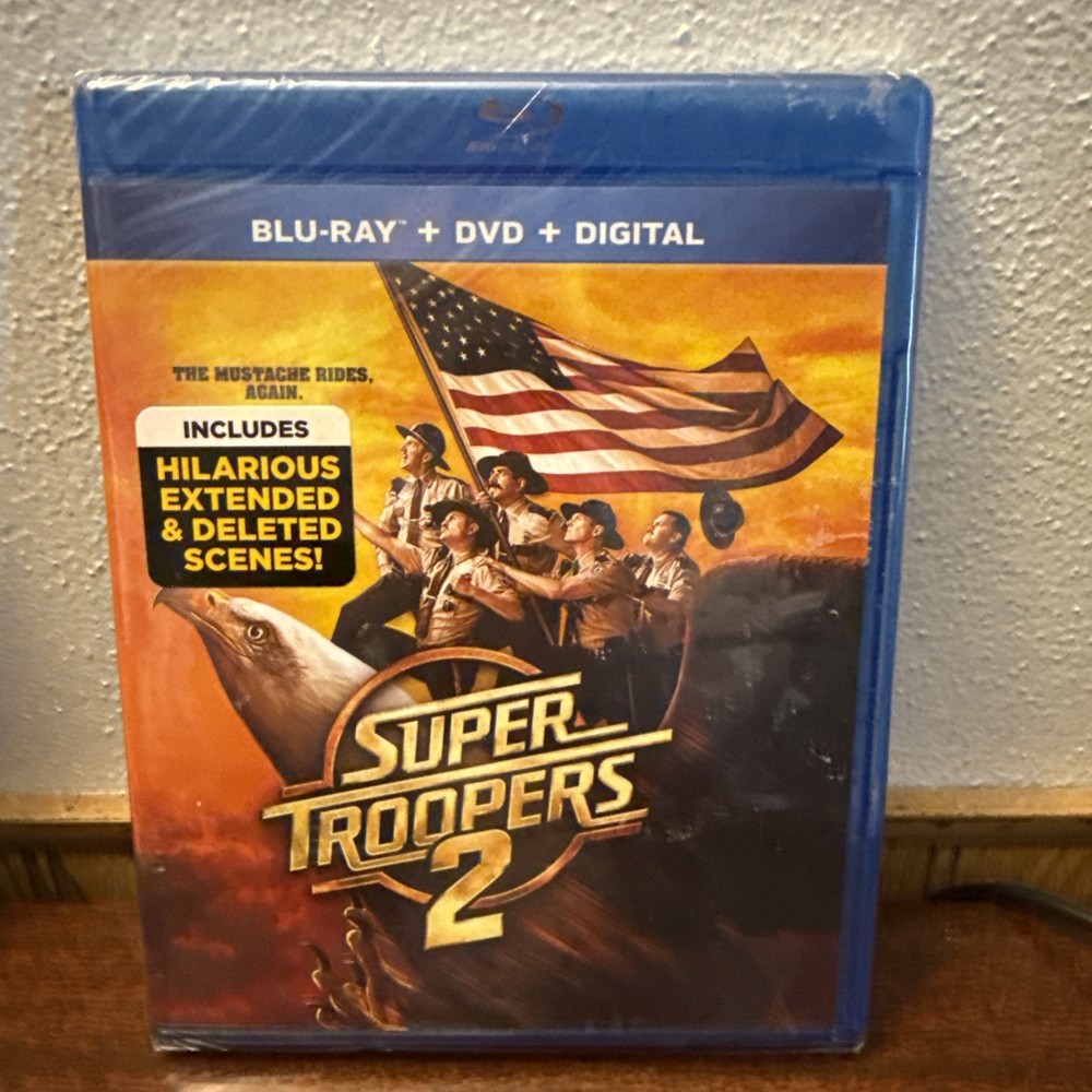 Super Troopers 2 Blu-Ray DVD Combo New Sealed 2018 Broken Lizard