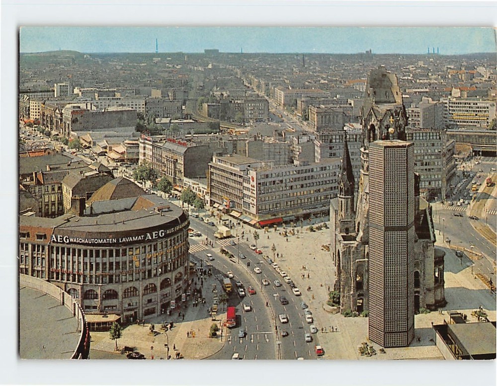Postcard Berlin Germany View From Europa Center Vintage Collectible