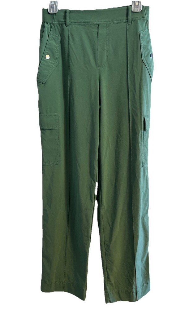 Athleta Vienna Cargo Pants Sz 8 Vineyard Green Lightweight Pull-On