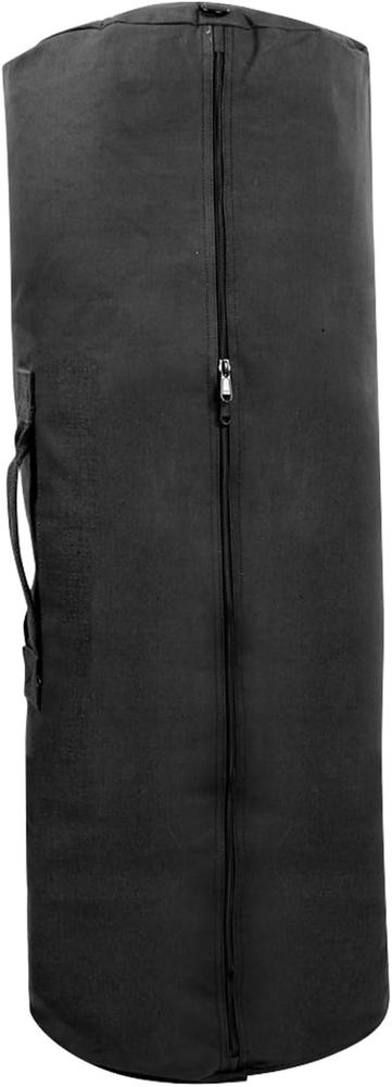 Canvas Duffle Bag with Side Zipper – Rugged Outdoor Camping Gear Storage