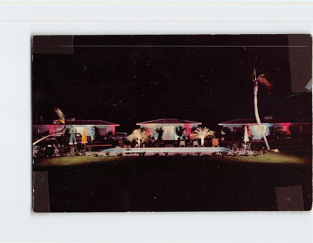 Postcard Holiday Motel & Restaurant Florida USA