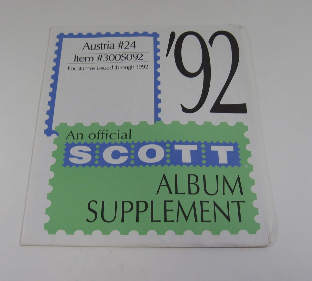 Scott Austria #24 1992 Sealed Supplement Item #300S092 Stamp Album Pages