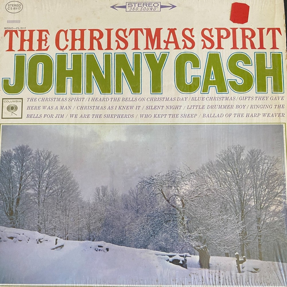 Johnny Cash – The Christmas Spirit LP Record 1963 Columbia Holiday Country 33