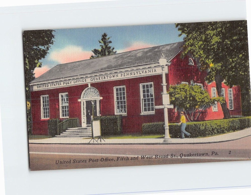Postcard US Post Office Quakertown Pennsylvania USA