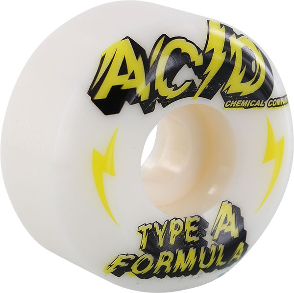 ACID TYPE A SIDECUT POWER 54mm 101a WHITE WHEELS SET-image