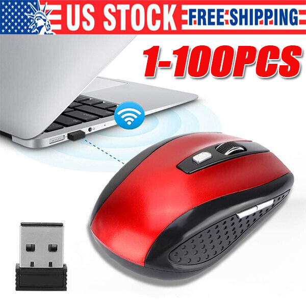 Wireless Optical Mouse Mice 2.4GHz USB Receiver For Laptop PC Computer DPI lot