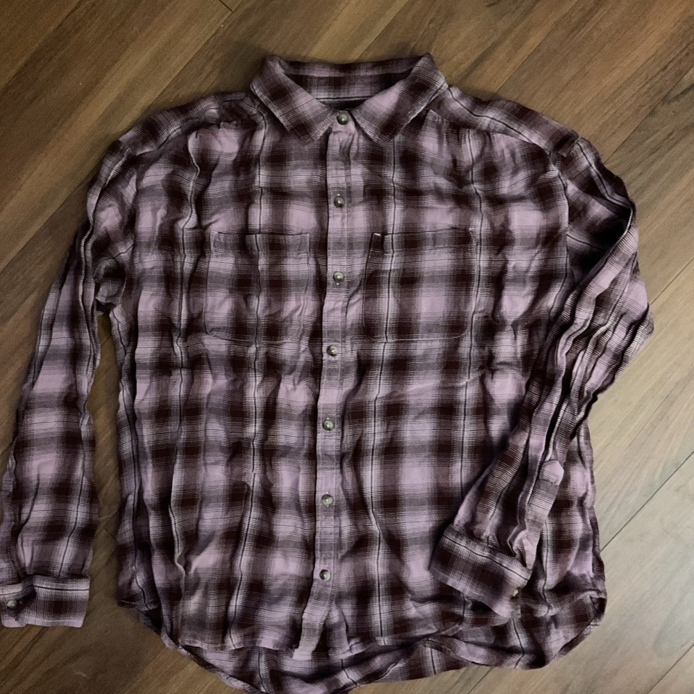 Old Navy The Boyfriend Flannel Shirt Size Medium
