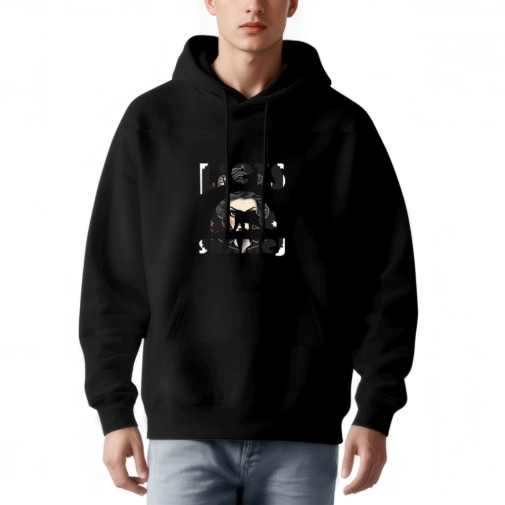 Men's Loose Fit Hoodie - Long Sleeve Pullover Sweatshirt with Pockets Featuring