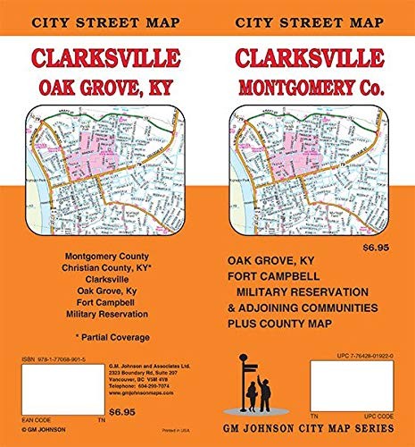 Clarksville / Montgomery Co. TN / Oak Grove, KY, Tennessee Street Map