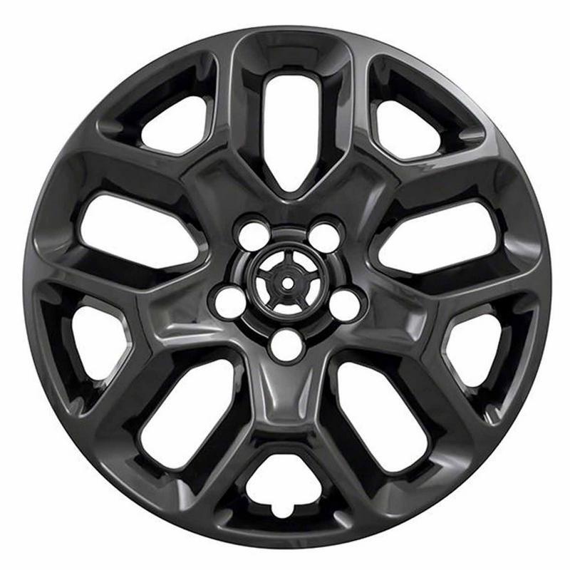 17 Inch 10 Vent Black ABS Wheel Cover Set of 4 for Non-Steel Wheels