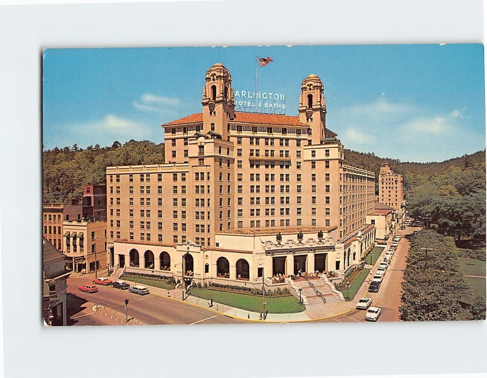 Postcard The Arlington Hotel Hot Springs National Park Arkansas USA