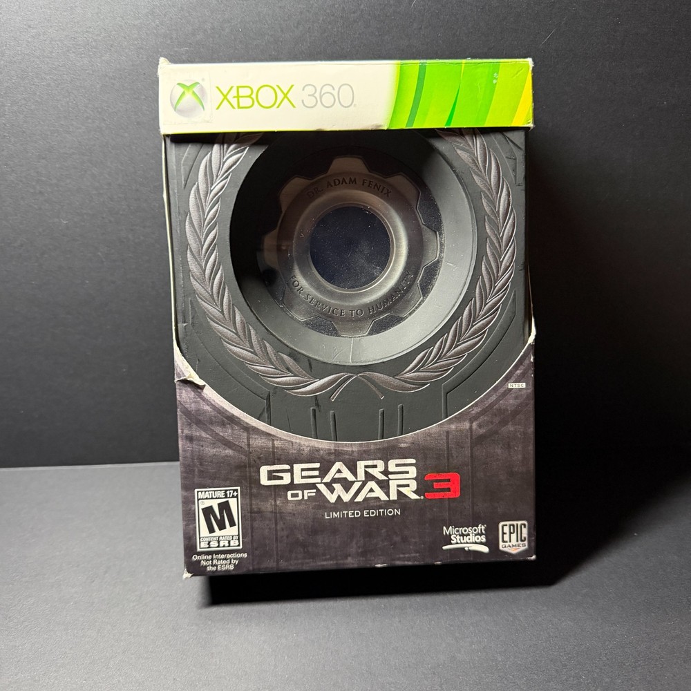 Gears of War 3 -Limited Edition (Microsoft Xbox 360, 2011) Complete