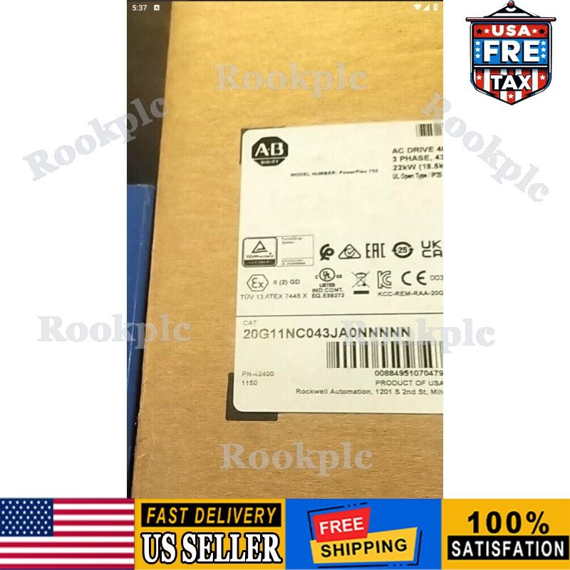 Allen-Bradley NEW 20G11NC043JA0NNNNN PowerFlex 755 AC Drive US Free Tax