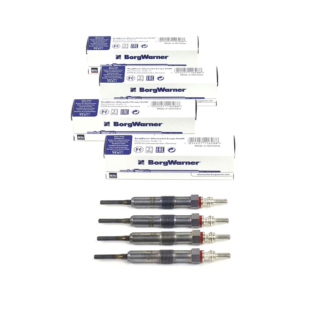 4x BERU GE110 Glow Plug for Renault Dacia Nissan dCi Mercedes CDI 1.5