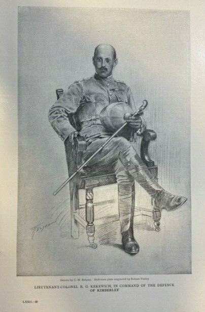 1906 Vintage Magazine Illustration Lieutenant-Colonel R. G. Kekewich