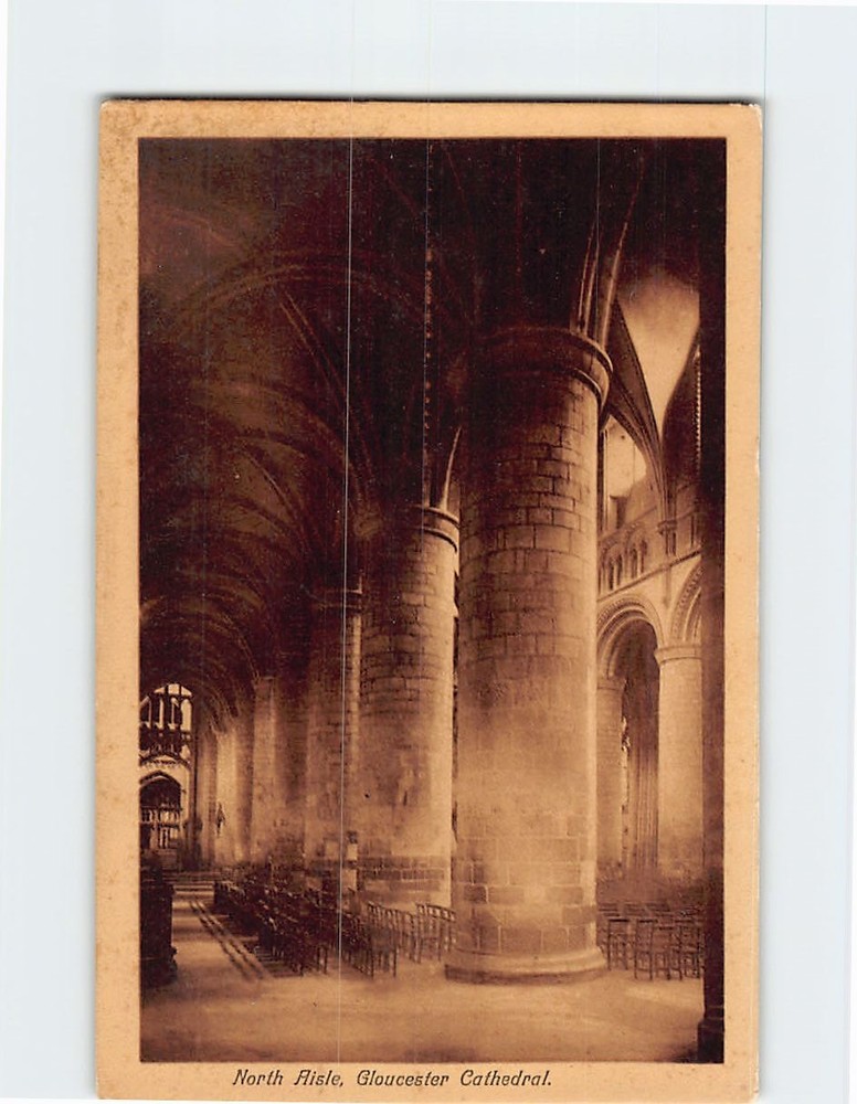 Postcard North Aisle Gloucester Cathedral England