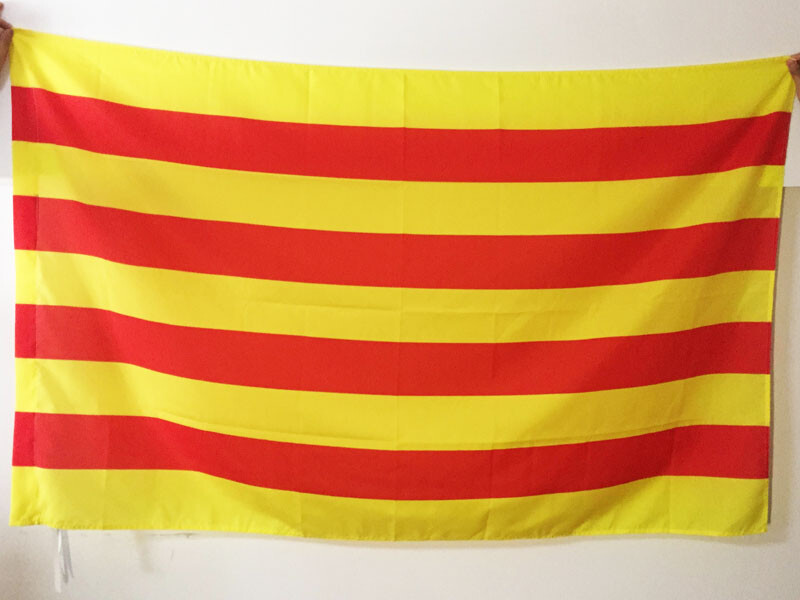 3x5 Roussillon France Province Flag with Pole Sleeve 90x150cm