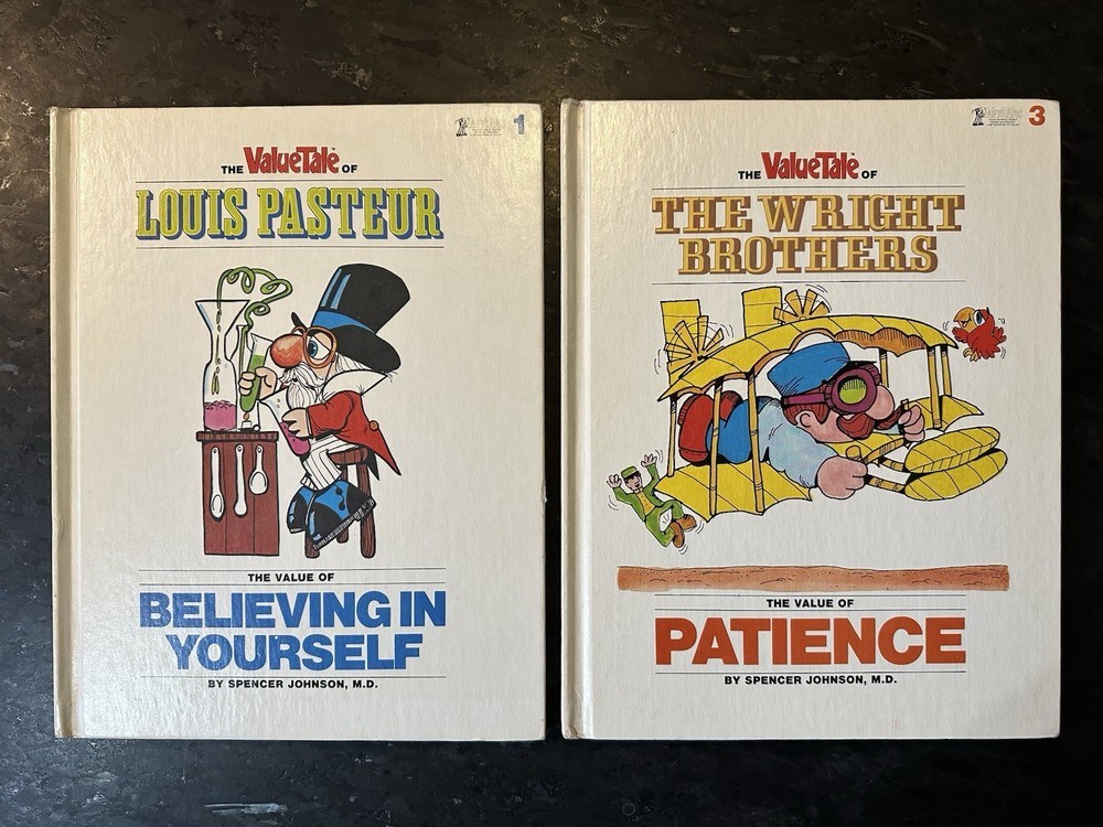 Author-SIGNED 2 ValueTales large books Spencer/Ann Johnson Value Tale Series HTF