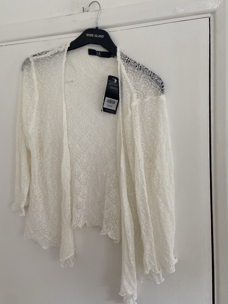 Ladies Lace Look Top By Isle 18/20 (large) See Description
