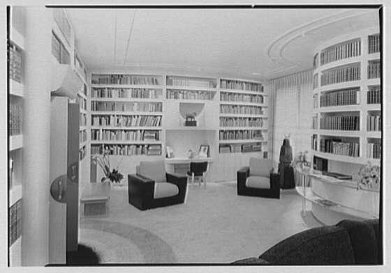 New York City William Burden Jr 1941 Gracie Sq residence library desk