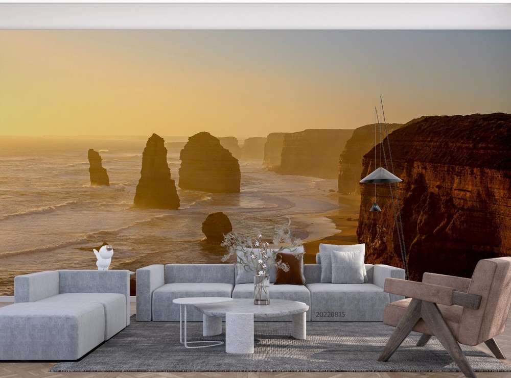 3D Rocks Sea Landscape Wall Murals Wallpaper Murals Wall Sticker