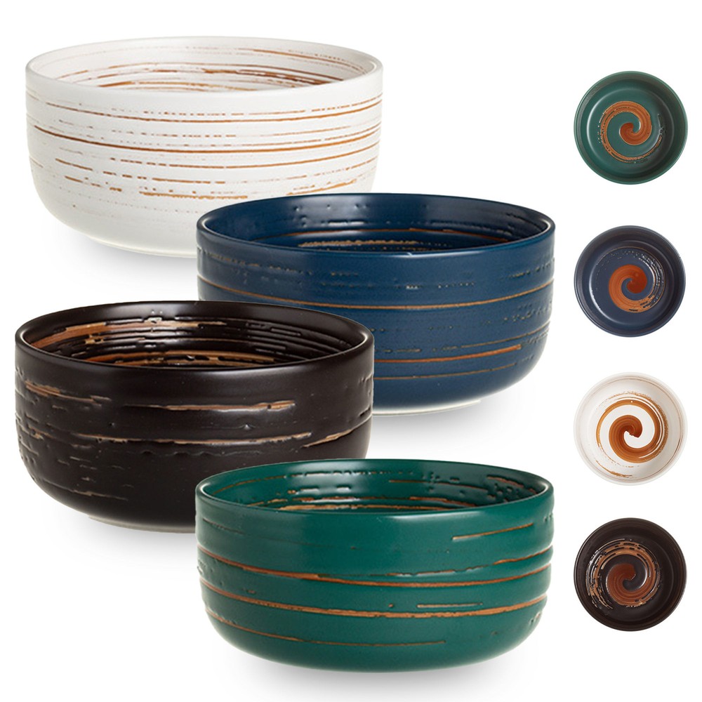 Large Cereal Bowls Set Soup Bowls Microwave Safe Rice Bowls Ceramic Cereal Bowl