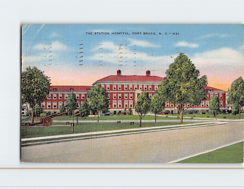 Postcard The Station Hospital Fort Bragg North Carolina USA