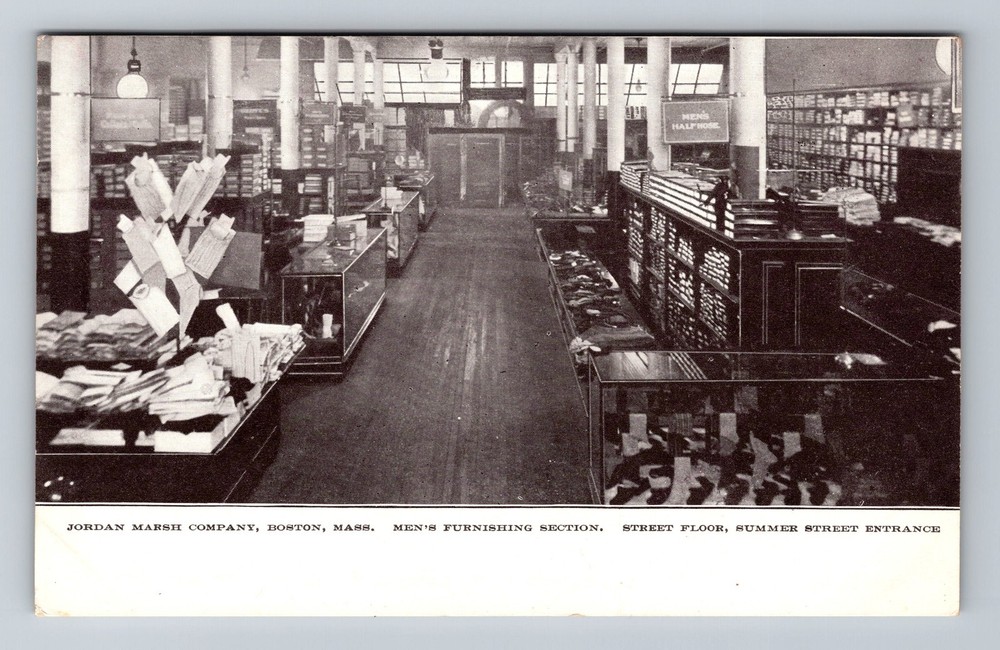 Boston, MA-Massachusetts, Jordan Marsh Company Interior, Vintage Postcard