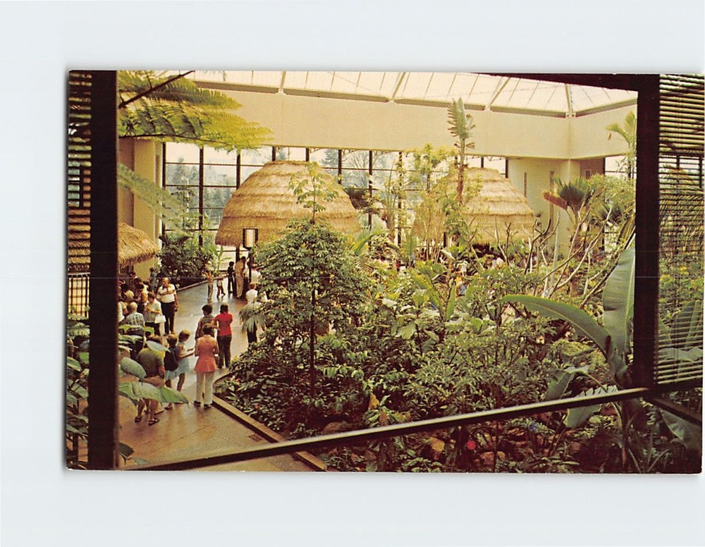 Postcard Garden Setting at Hershey's Chocolate World Pennsylvania USA