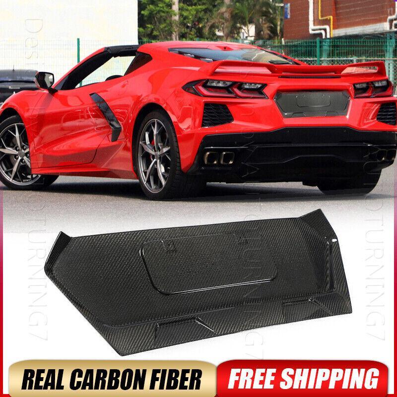 2020-2025 Chevy Corvette C8 Genuine Carbon Fiber Rear License Plate Frame