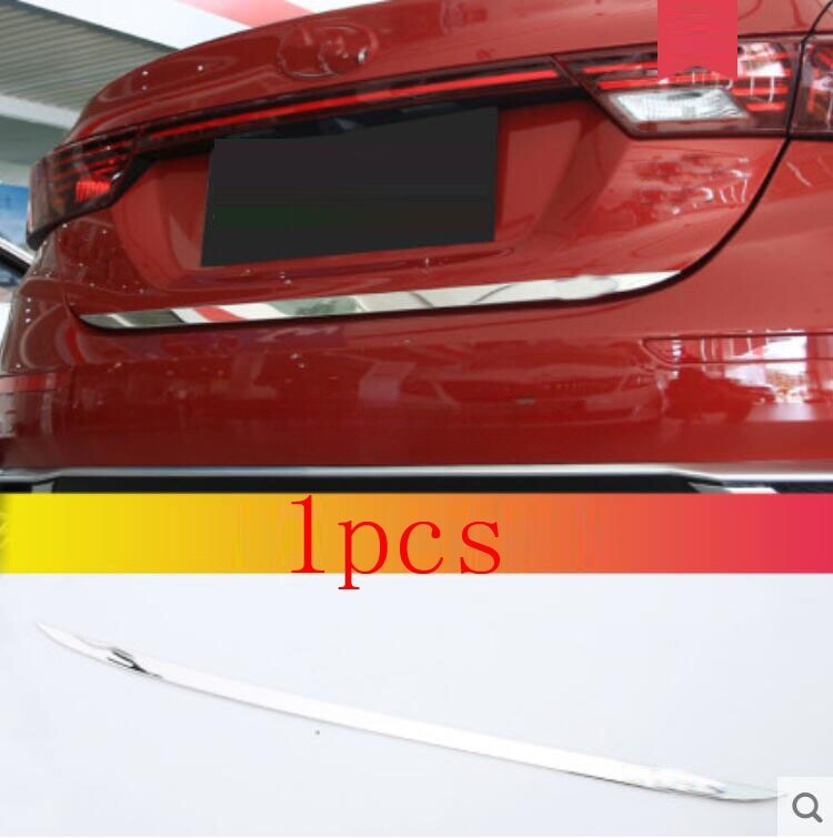 For Kia Forte 2019 2020 Stainless Rear Door Trunk Lid Tail Gate Decor Cover Trim