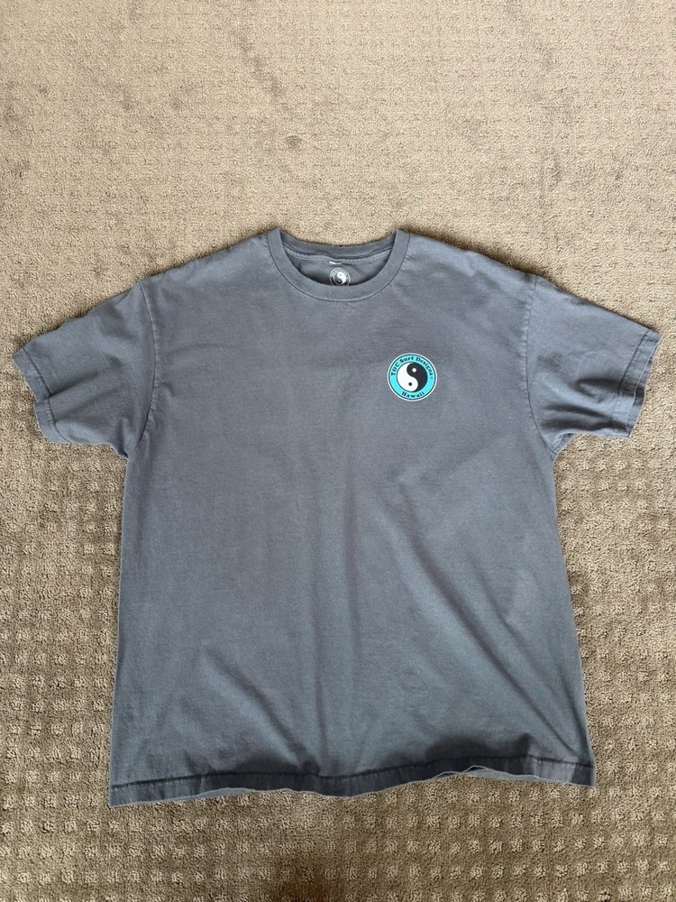 TC Surf Designs Gray Graphic Cotton Men's Yin Yang Fish T-Shirt XL