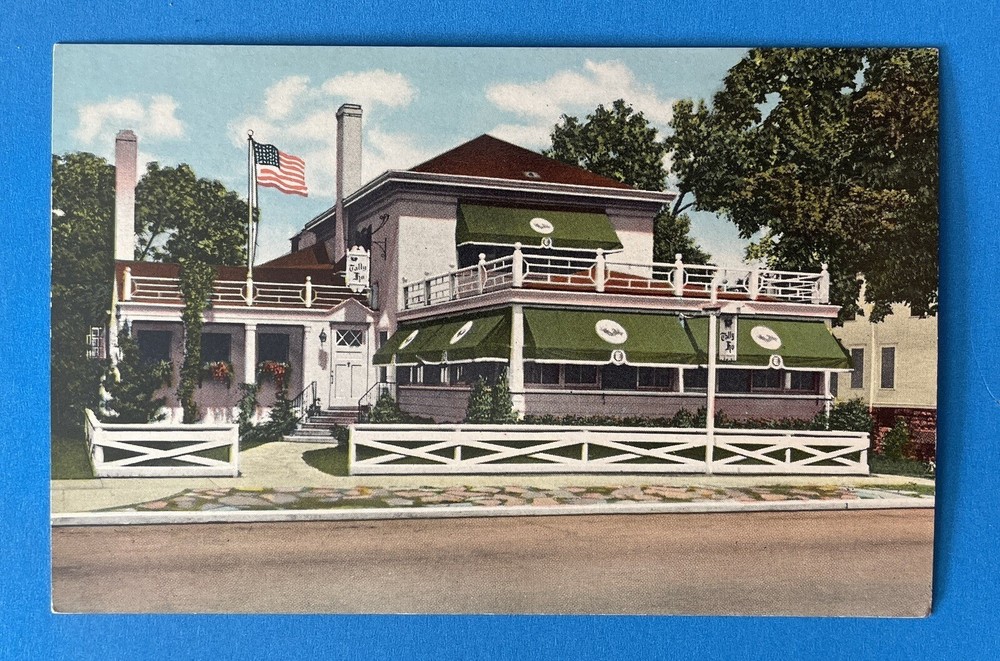 Park Ridge Illinois Postcard TALLY-HO RESTAURANT country inn Route 12