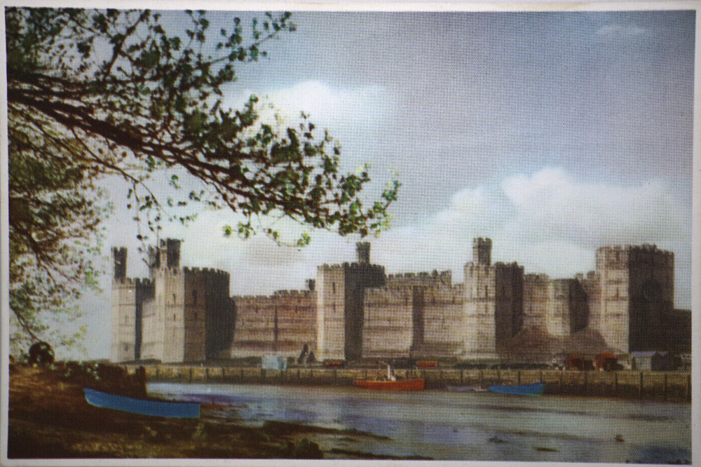 Postcard Caernarvon Castle Fortification Gwynedd Caernarfonshire Wales Judges