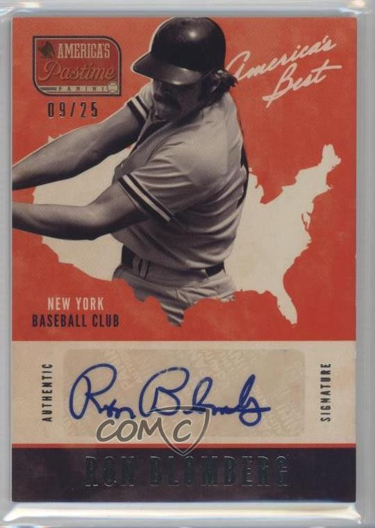 2013 Panini America's Pastime America's Best Auto /25 Ron Blomberg #AB-RB Auto