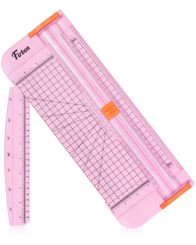 A4 Paper Cutter 12 Inch Titanium Straight Paper Trimmer with Side Ruler for S...