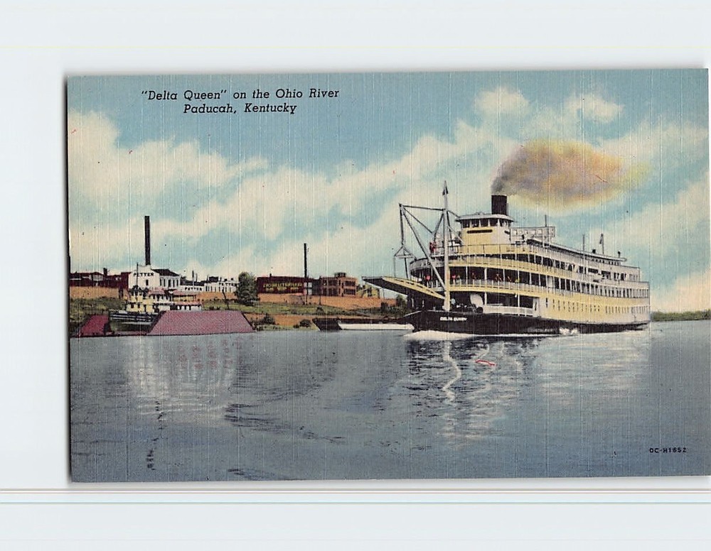 Postcard Delta Queen Ohio River Paducah Kentucky USA