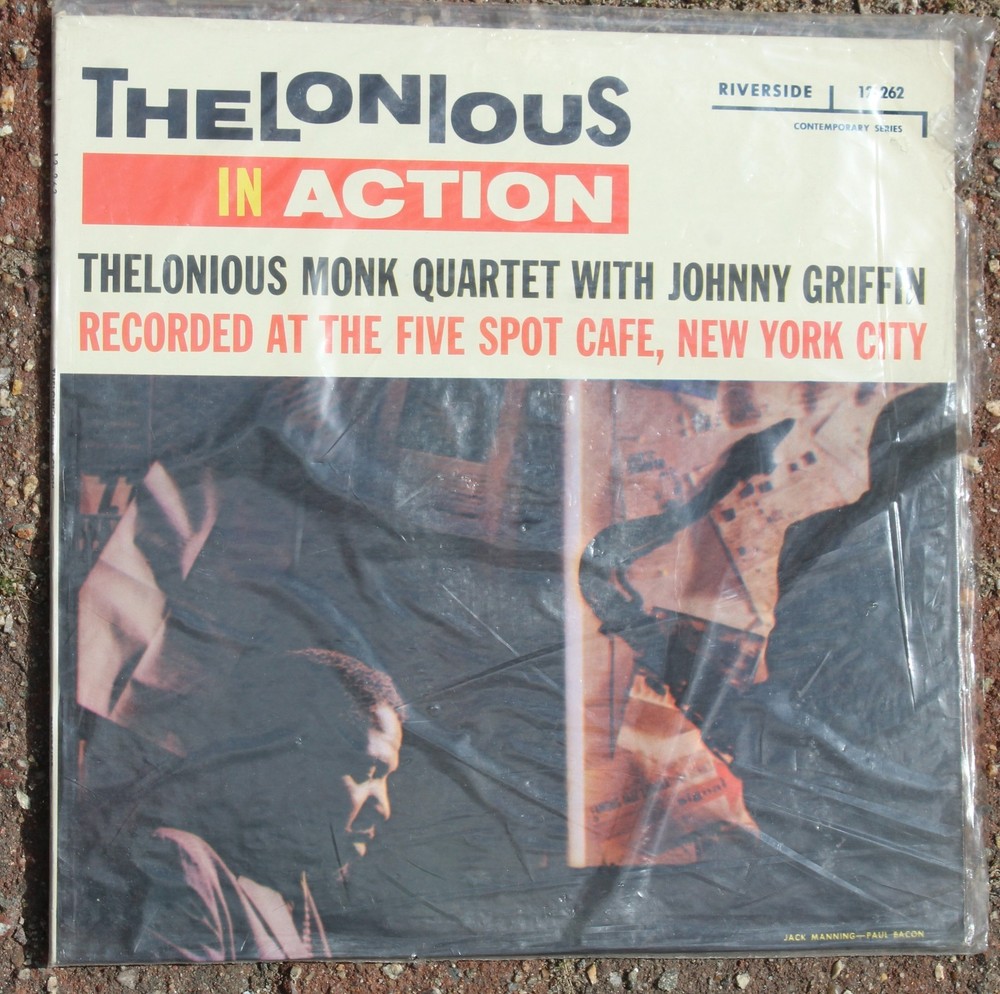 THELONIUS IN ACTION LP Thelonious Monk Quartet JOHNNY GRIFFIN Riverside 12-262