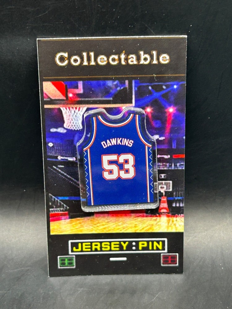 New Jersey Nets Darryl Dawkins jersey lapel pin-Classic RETRO Collectable