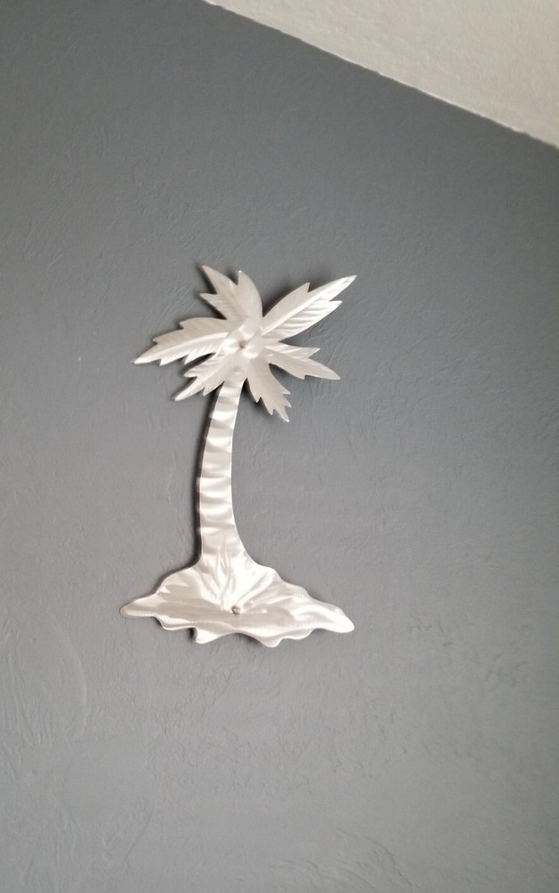 Metal Wall Decor palm tree indoor abstract Outdoor patio home Decor artwork-image