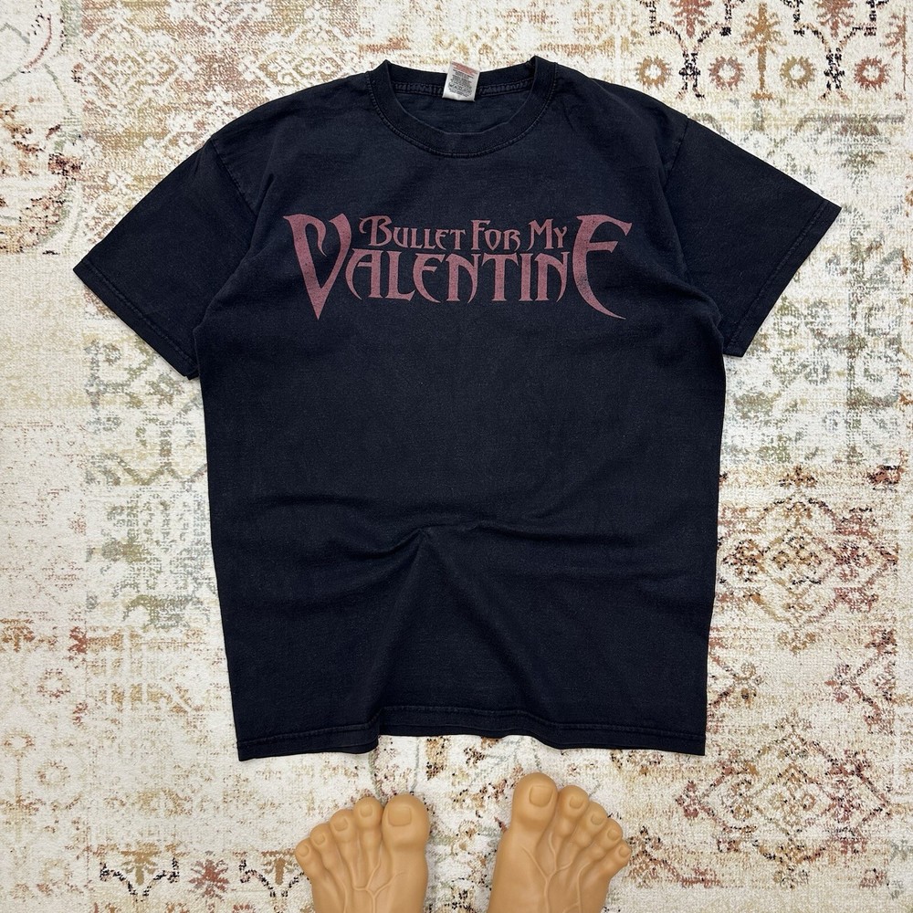 Vintage Bullet For My Valentine T-shirts Y2K Style USA 2000 Big Logo Band Rock