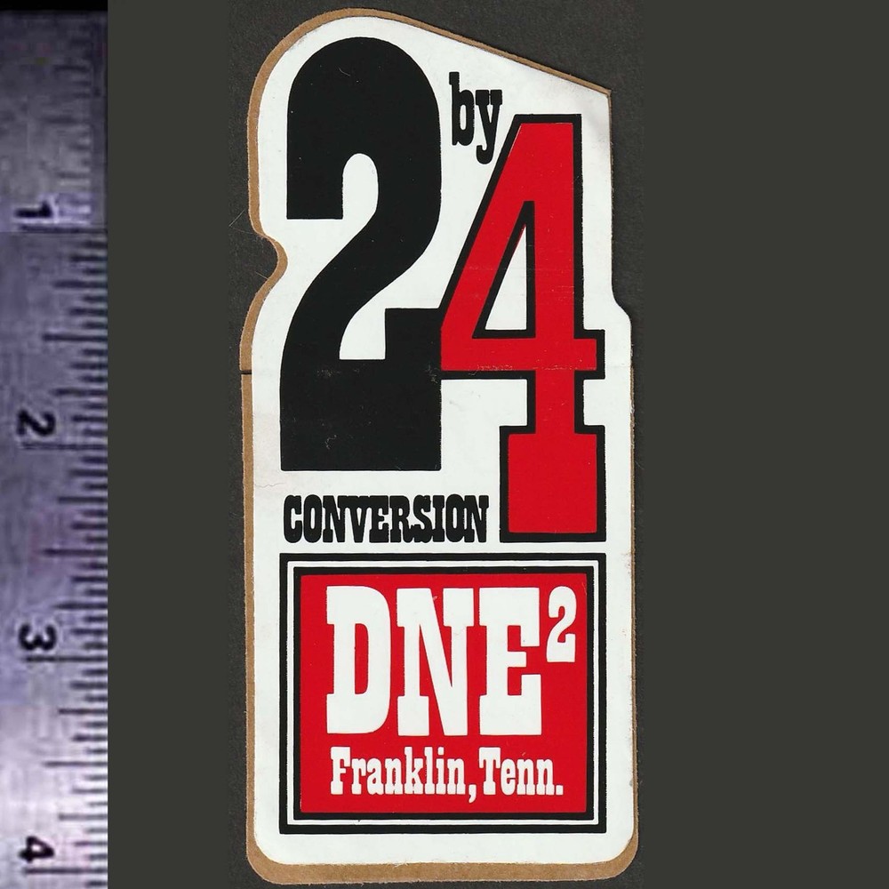 DOUG NASH - 2 by 4 Conversion Kits - Orig. Vintage 1970's Racing Decal/Sticker