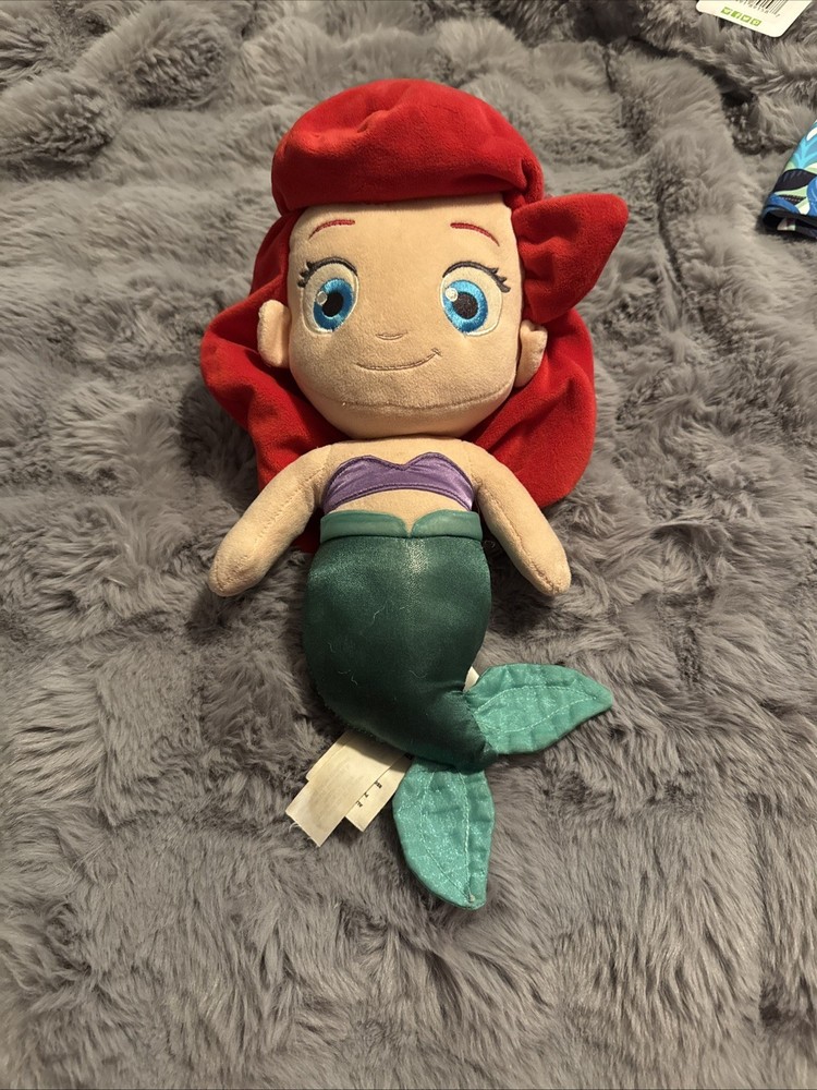 Disney Store Ariel Little Mermaid Plush 12” Toddler Princess Doll Stuffed
